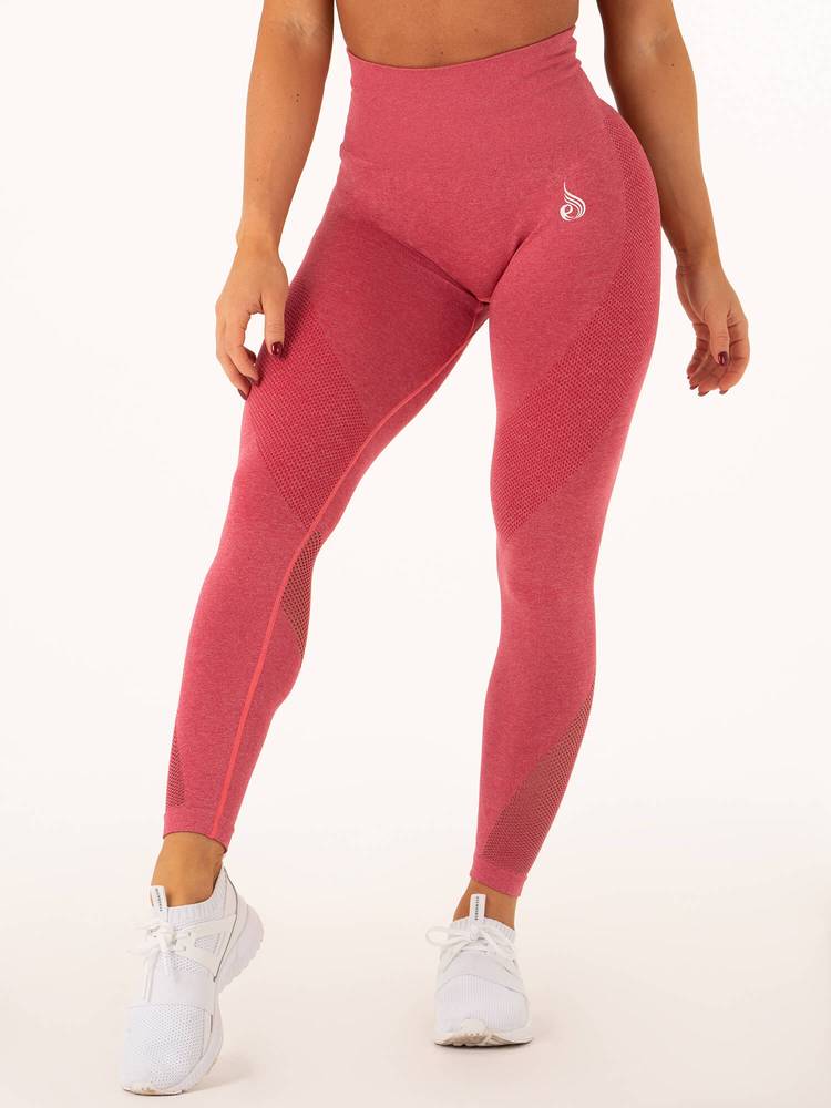 Ryderwear Seamless Tights Hot Pink Marl