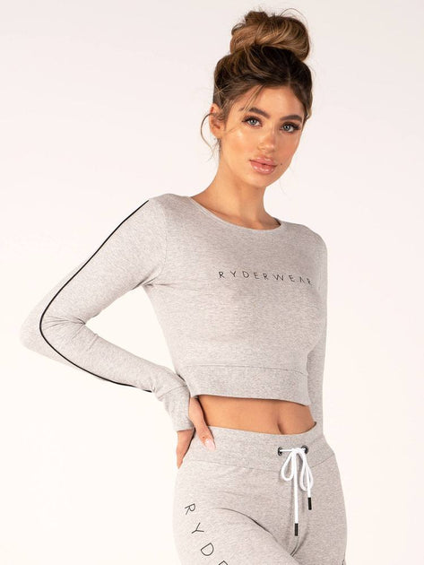 BSX High Waisted Leggings Grey Ryderwear 