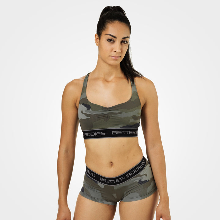 Better Bodies Athlete Short Top - Green Camo