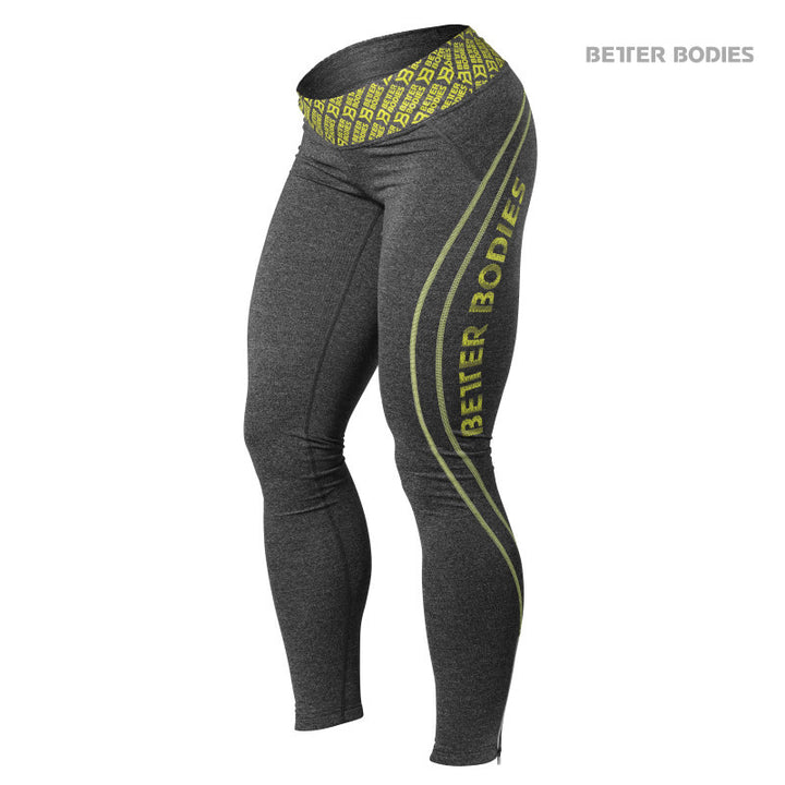 Better Bodies Shaped Logo Tights - Lime