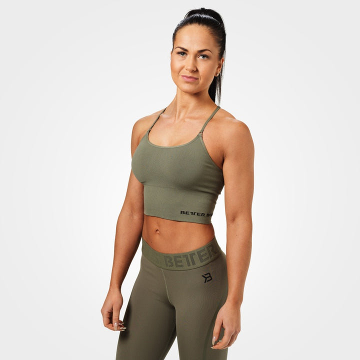 Better Bodies Astoria Seamless Bra - Wash Green