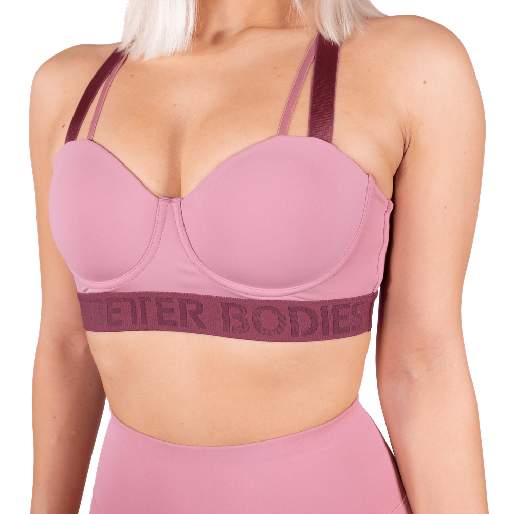 Better Bodies Waverly Sports Bra - Heather Pink