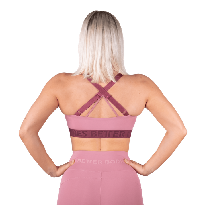 Better Bodies Waverly Sports Bra - Heather Pink