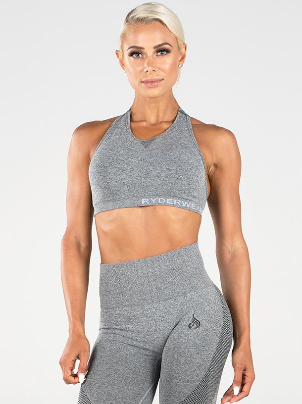 Ryderwear Seamless Sports Bra - Light Grey Marle