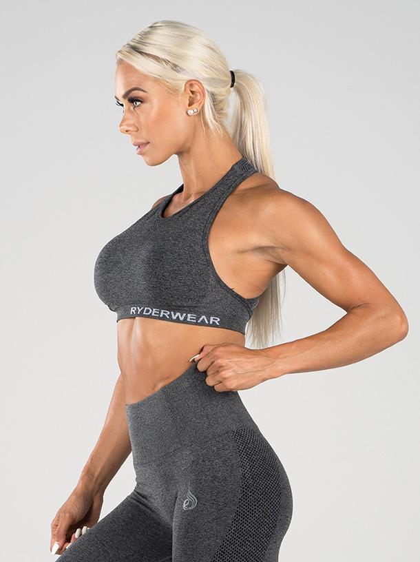 Ryderwear Seamless Sports Bra - Charcoal Marle