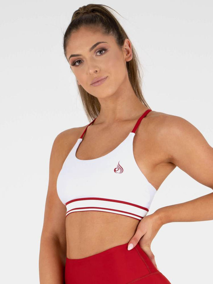 Ryderwear Stride Adjustable Sports Bra - White