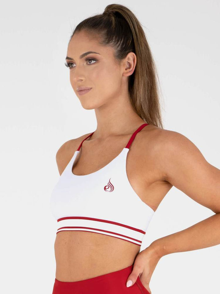Ryderwear Stride Adjustable Sports Bra - White
