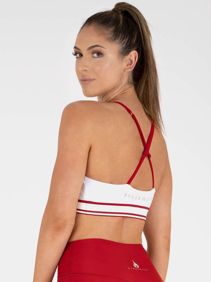 Ryderwear Stride Adjustable Sports Bra - White