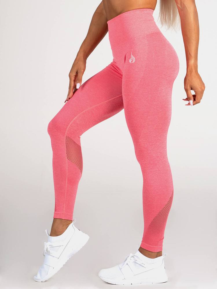 Ryderwear Seamless Tights - Coral Marl