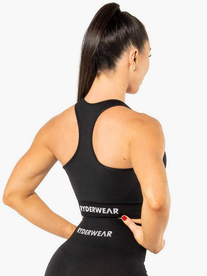 Ryderwear Electra Seamless Crop - Black