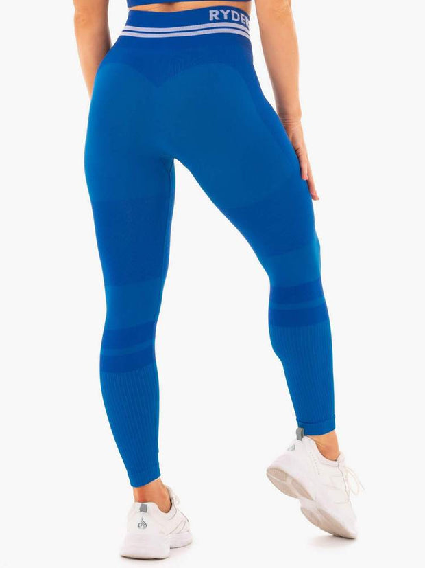 Ryderwear Freestyle Seamless High Waisted Leggings - Blue