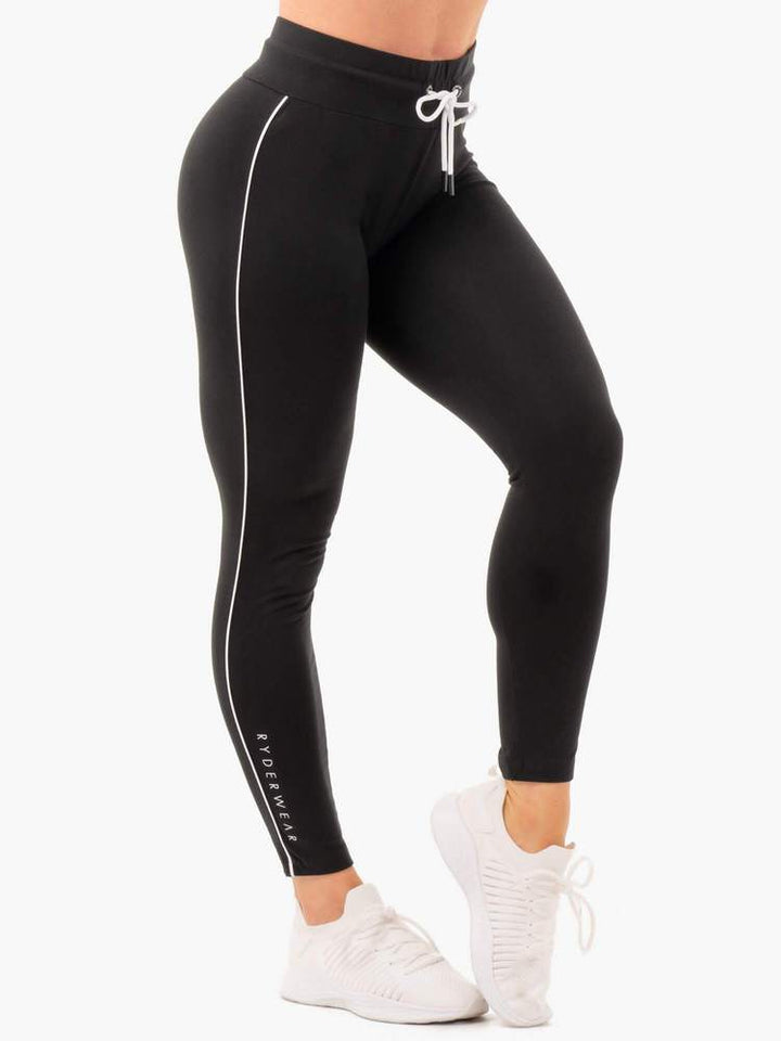 Ryderwear High Waisted Track Leggings - Black