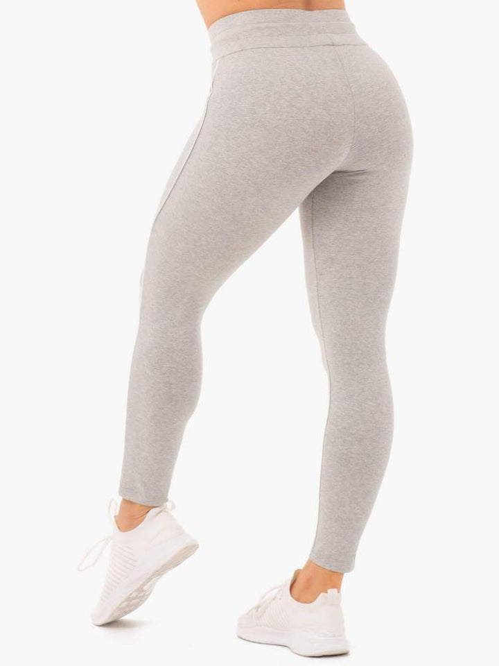 Ryderwear High Waisted Track Leggings - Grey