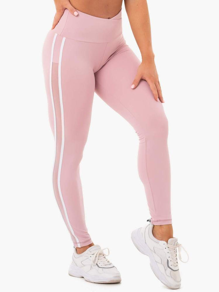 Ryderwear Collide High Waisted Leggings - Dusty Pink