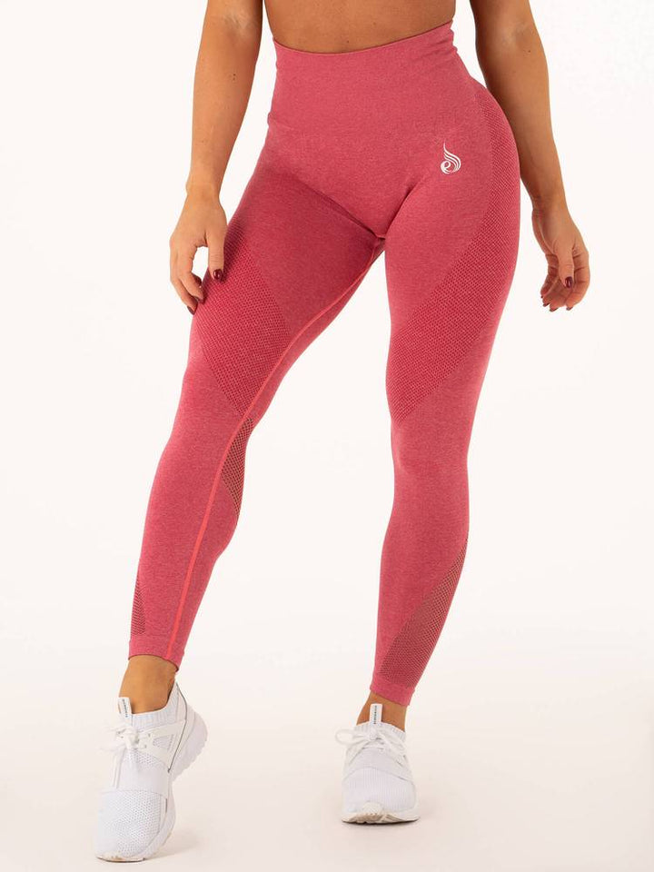 Ryderwear Seamless Tights - Hot Pink Marl
