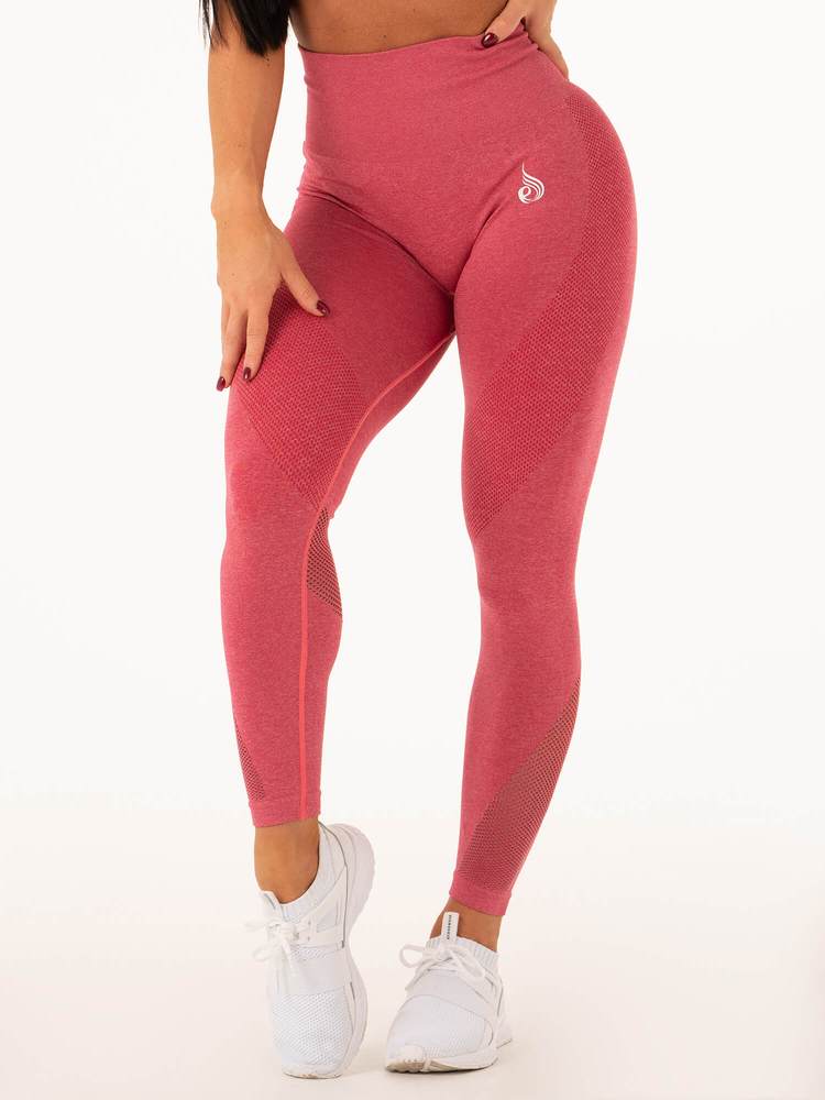 Ryderwear Seamless Tights - Hot Pink Marl