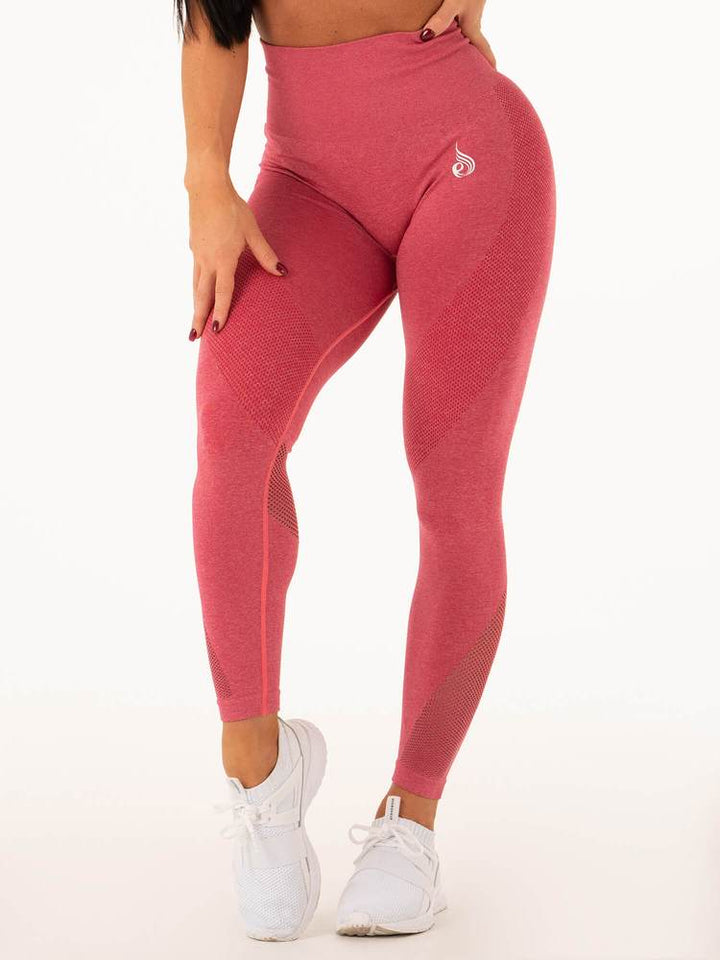 Ryderwear Seamless Tights - Hot Pink Marl