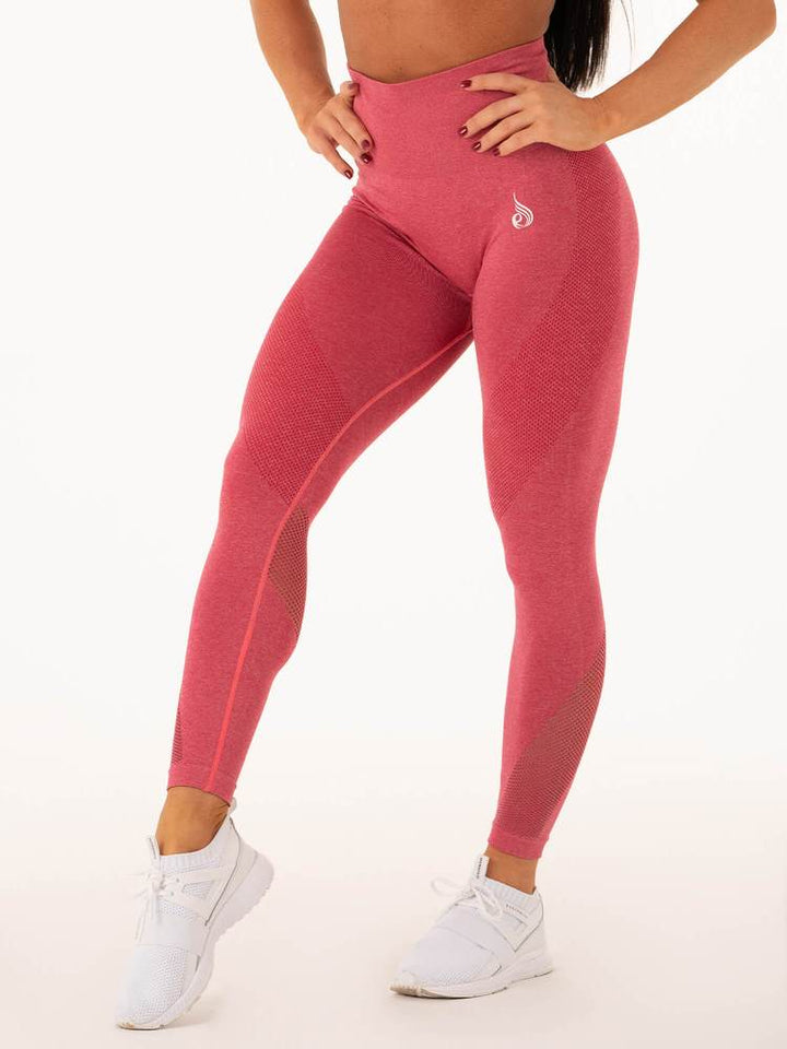 Ryderwear Seamless Tights - Hot Pink Marl