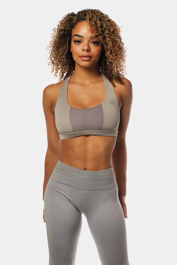 Jed North Cobra Crossback Sports Bra - Grey