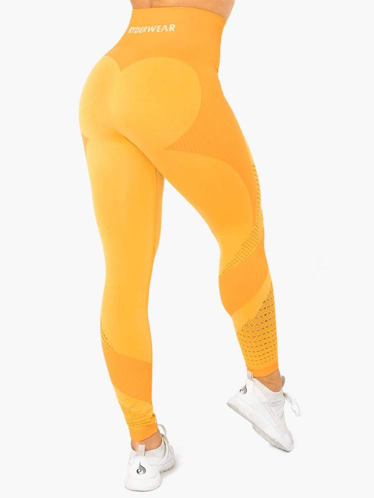 Ryderwear Electra Seamless Leggings - Electric Yellow
