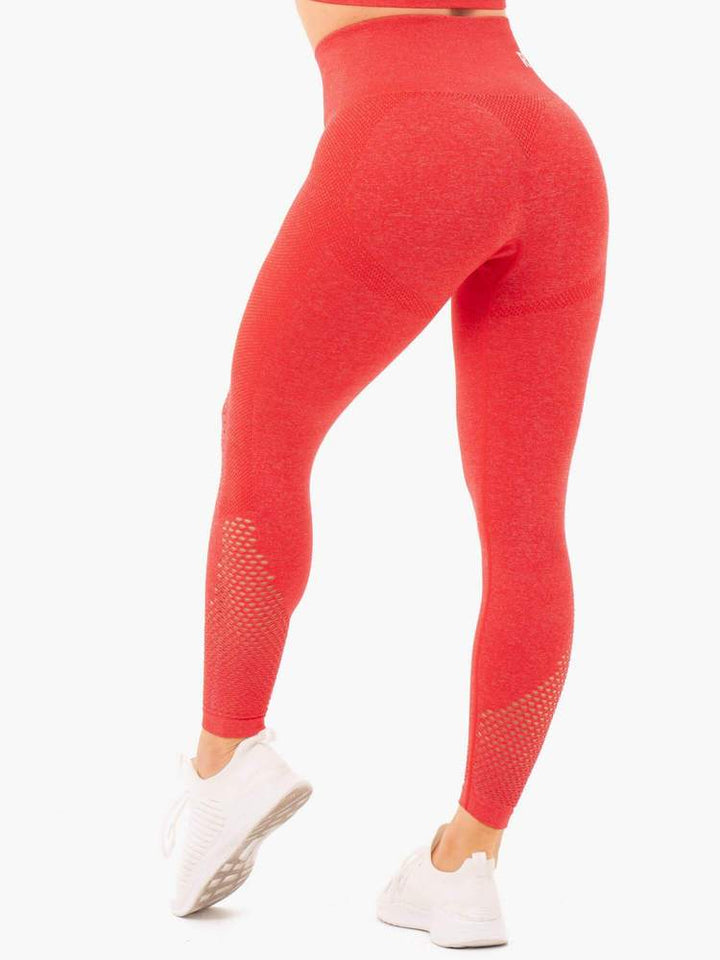 Ryderwear Seamless Staples Leggings - Red Marl