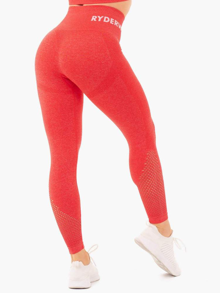 Ryderwear Seamless Staples Leggings - Red Marl