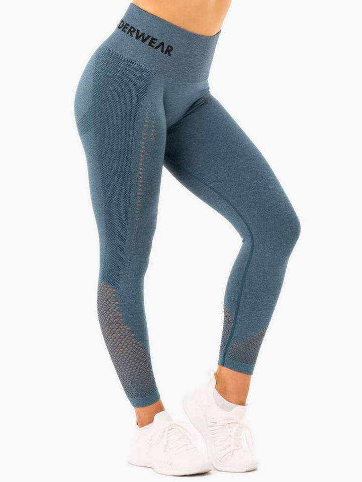 Ryderwear Seamless Staples Leggings - Teal Marl