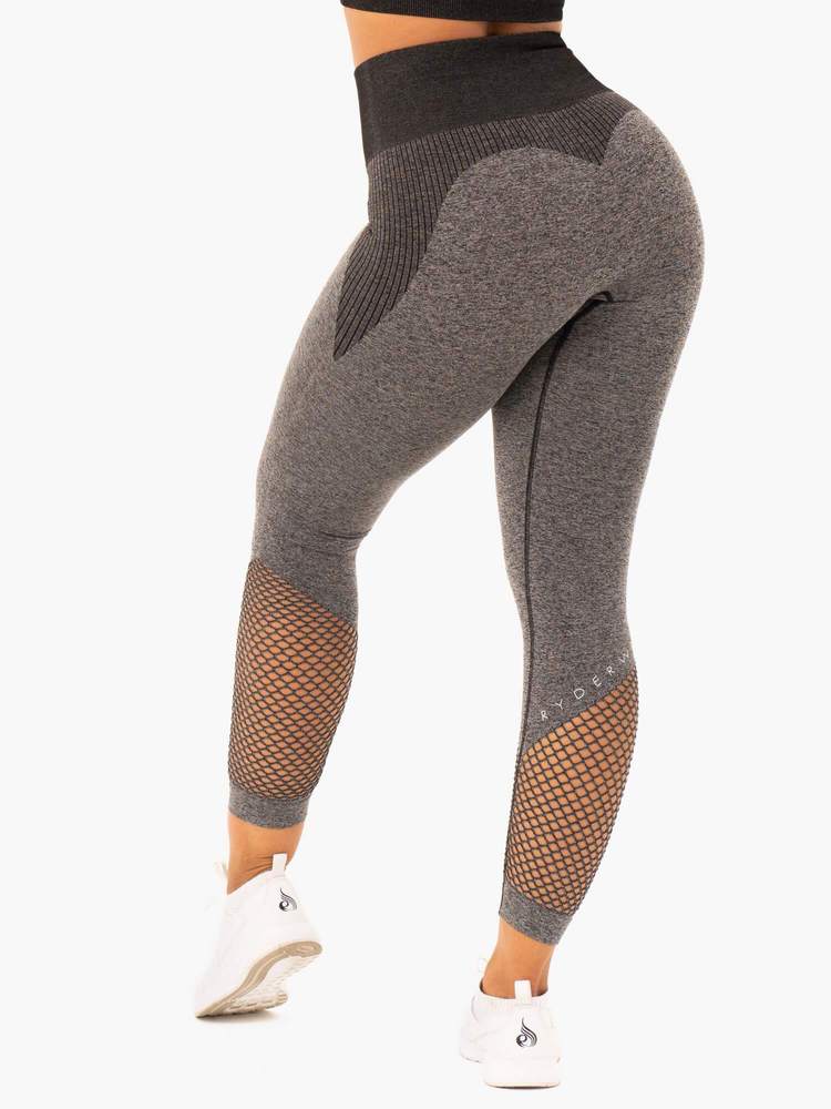 Ryderwear Oasis Seamless Leggings - Black Marl