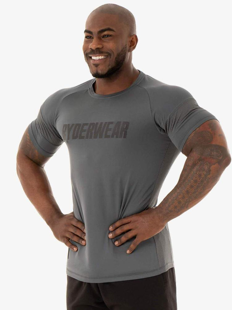 Ryderwear Flex Mesh T-Shirt - Charcoal