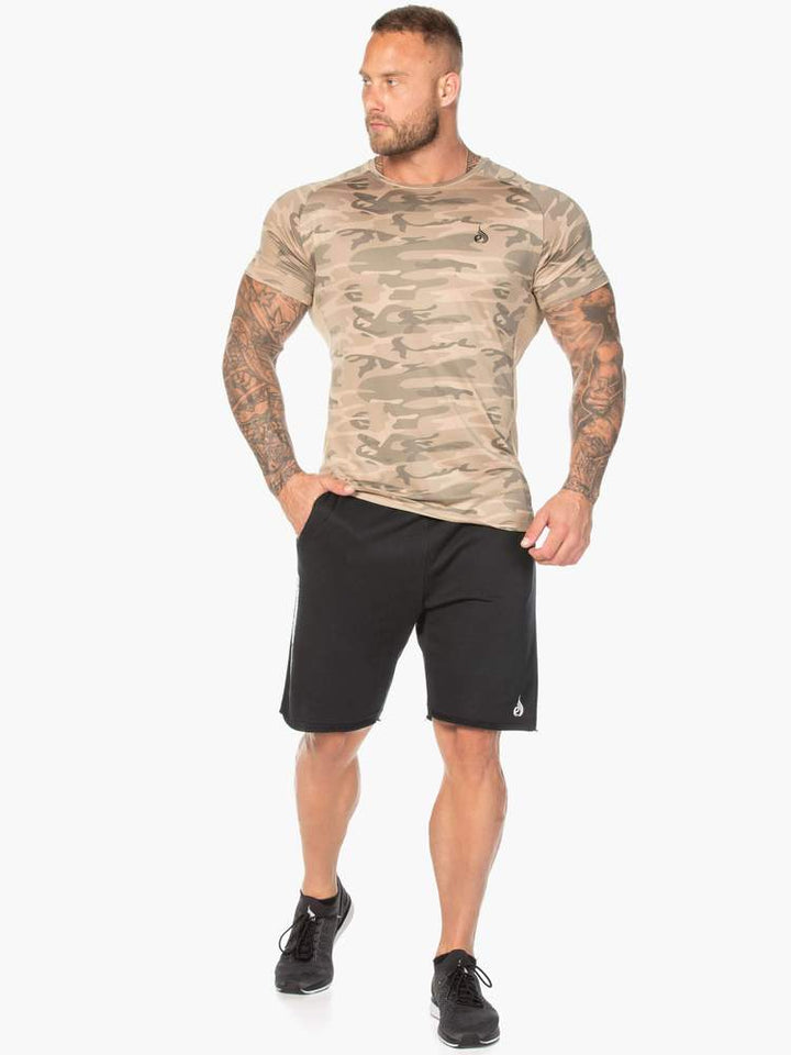 Ryderwear Camo Mesh T-Shirt - Tan Camo