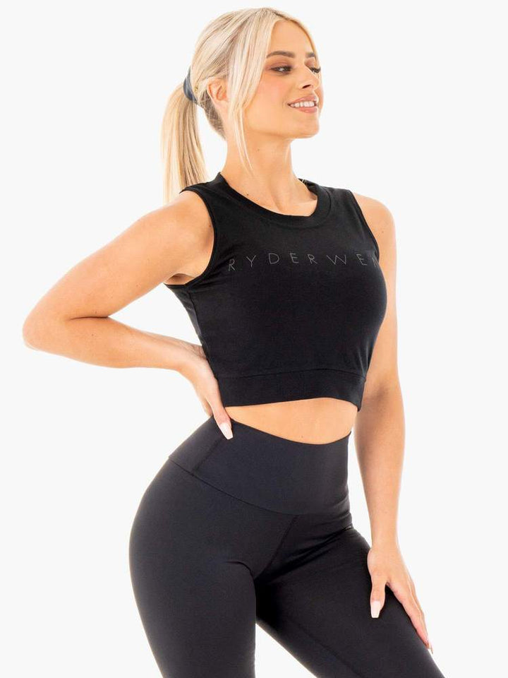 Ryderwear Motion Crop Top - Black