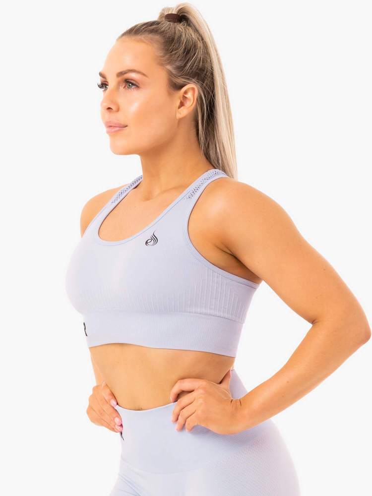 Ryderwear Seamless Staples Sports Bra - Lilac Marl