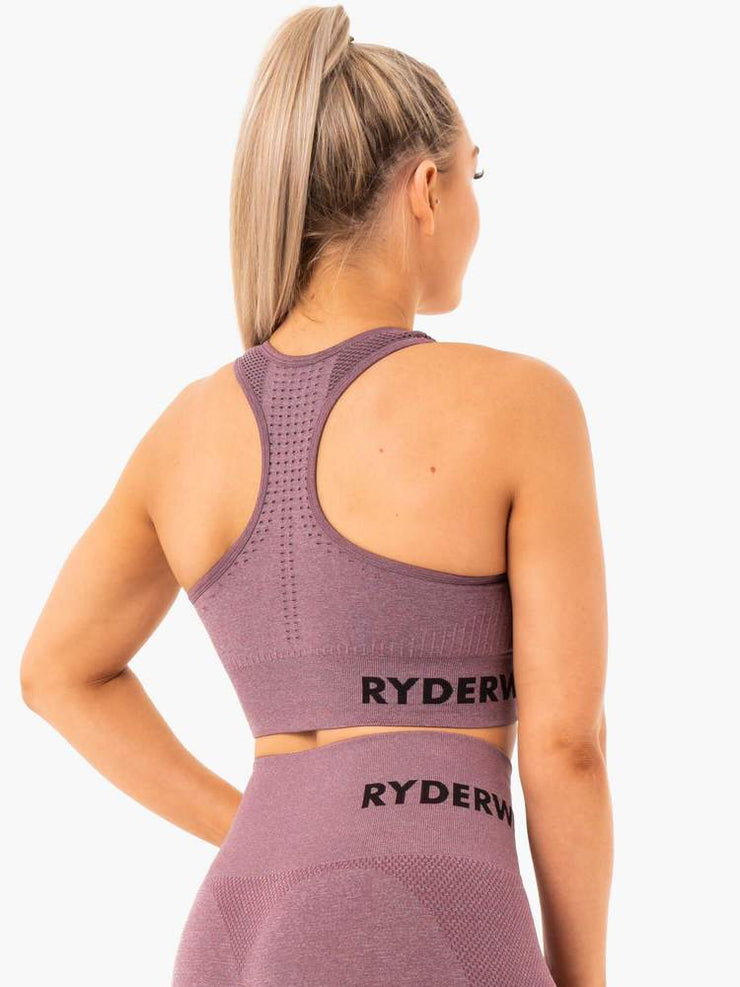 Ryderwear Seamless Staples Sports Bra - Purple Marl