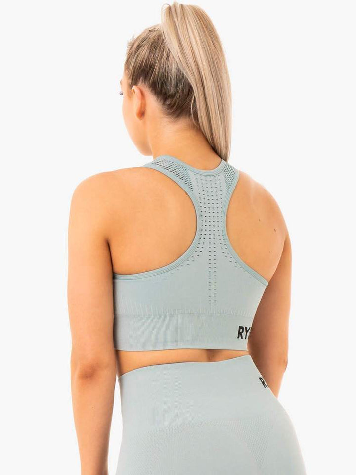 Ryderwear Seamless Staples Sports Bra - Seafoam Marl