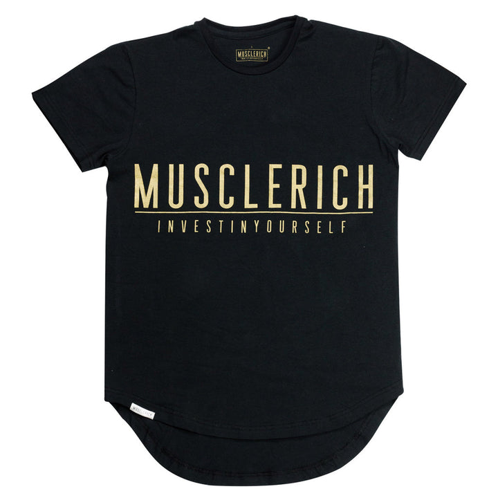 MuscleRich Victory V3 Tee - Black/Gold