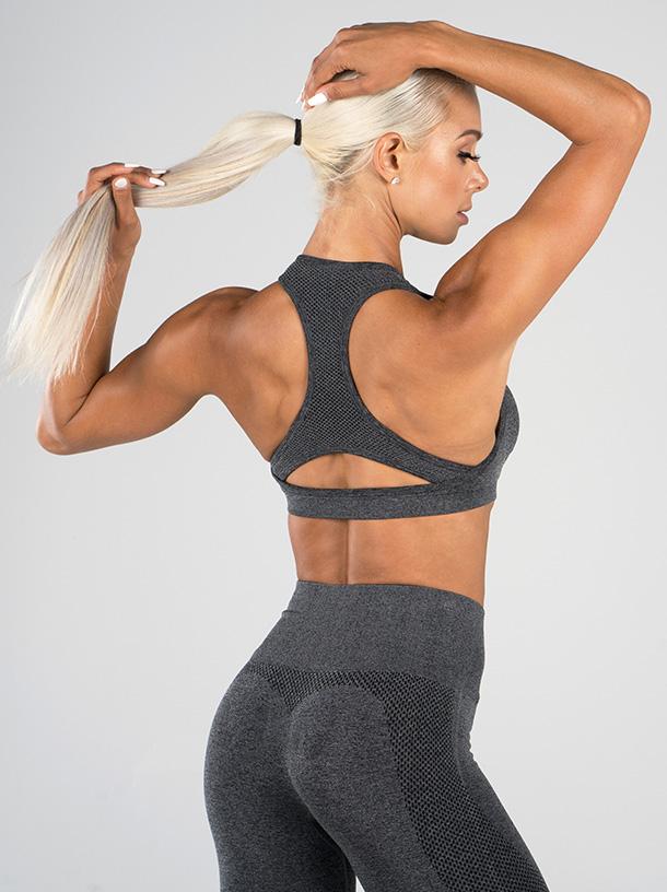 Ryderwear Seamless Sports Bra - Charcoal Marle